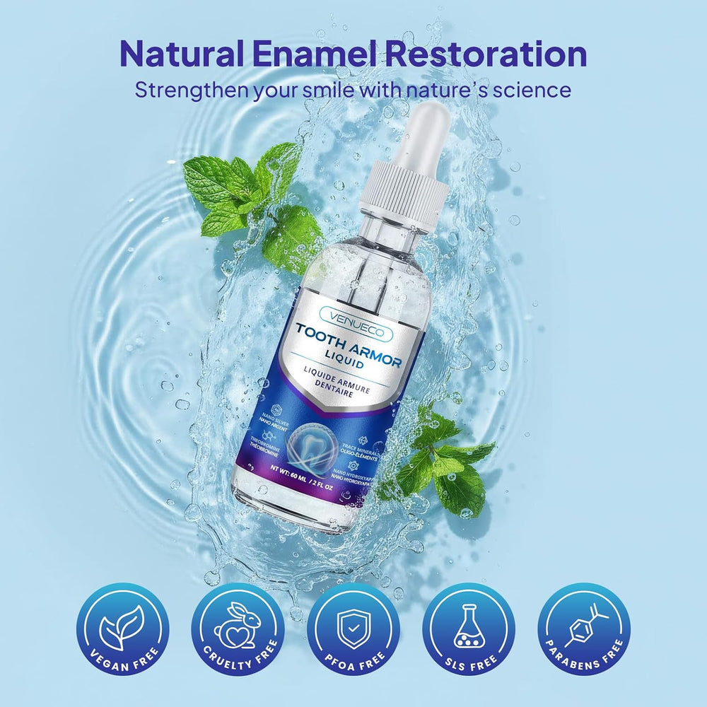 Cavity Protection Tooth Armor Liquid: Science-Backed Formula Strengthens Enamel with Remineralization Drops at-Home Tooth Enamel Support Stronger Teeth Hydroxyapatite 60 ml