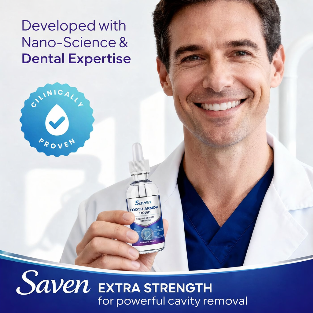 Cavity Protection Tooth Armor Liquid: Science-Backed Formula Strengthens Enamel with Remineralization Drops at-Home Tooth Enamel Support Stronger Teeth Hydroxyapatite 60 ml