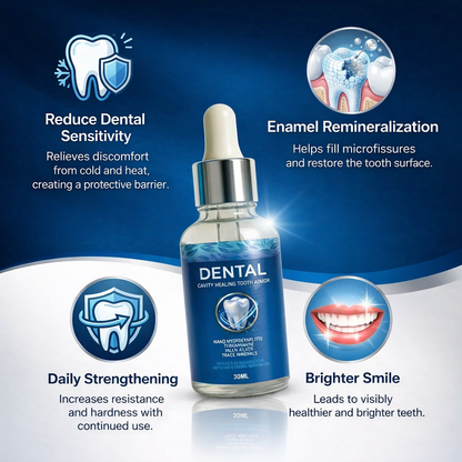 Cavity Protection Tooth Armor Liquid: Science-Backed Formula Strengthens Enamel with Remineralization Drops at-Home Tooth Enamel Support Stronger Teeth Hydroxyapatite 60 ml